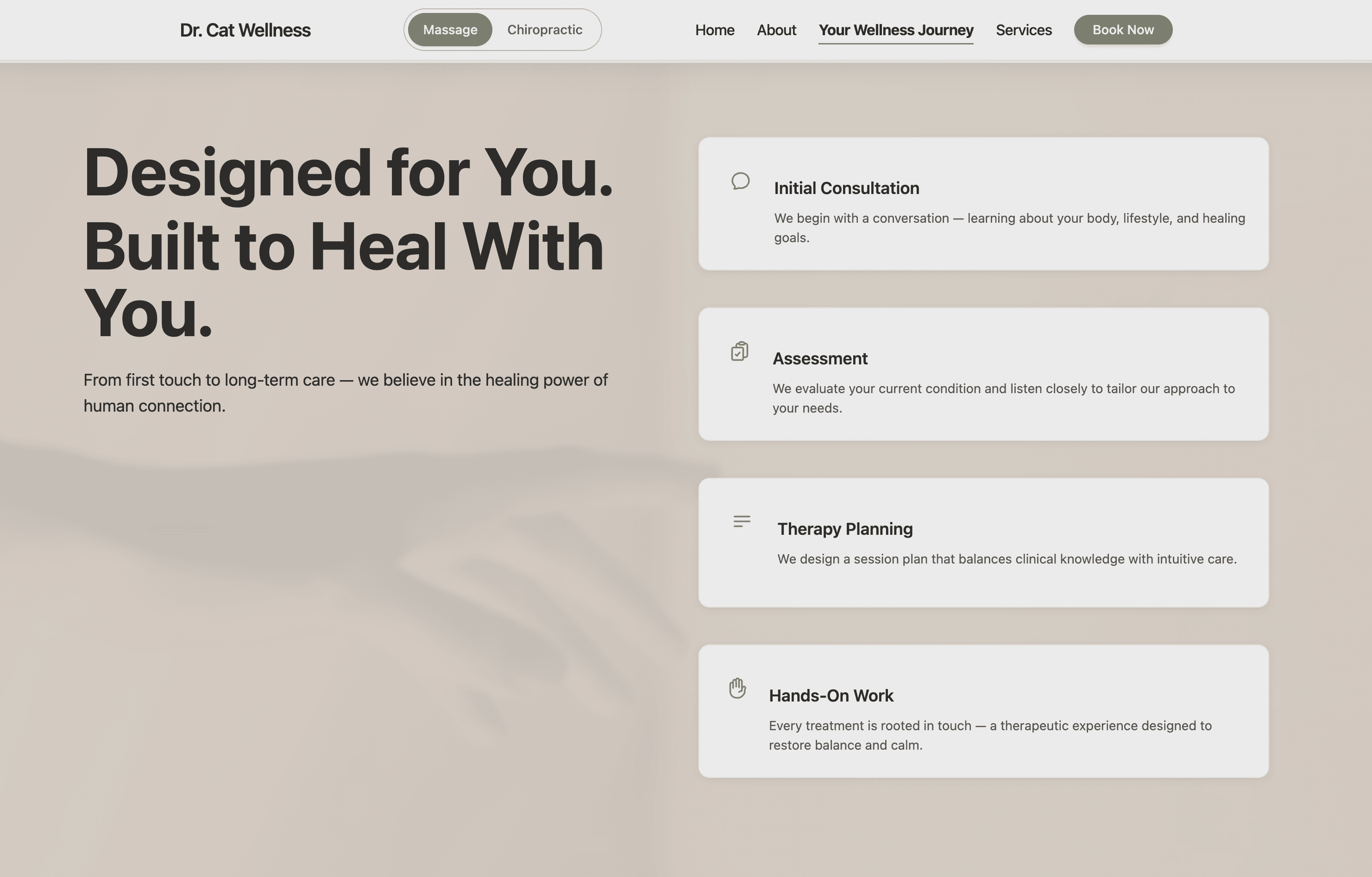 Dr. Cat Wellness website preview